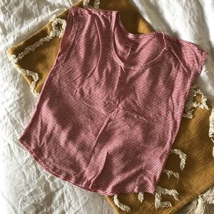 Universal Thread Drapey Linen Blend Scoopneck Tee